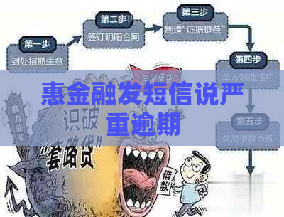 惠金融发短信说严重逾期