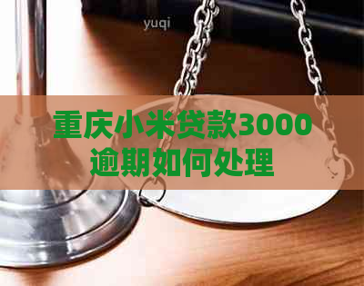 重庆小米贷款3000逾期如何处理