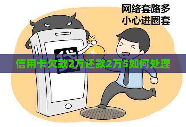信用卡欠款2万还款2万5如何处理