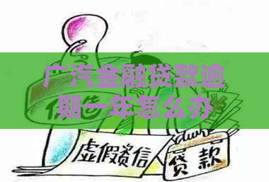 广汽金融贷款逾期一年怎么办