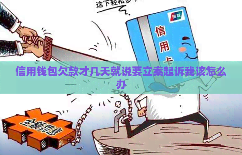 信用钱包欠款才几天就说要立案起诉我该怎么办