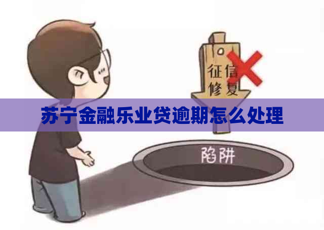 苏宁金融乐业贷逾期怎么处理