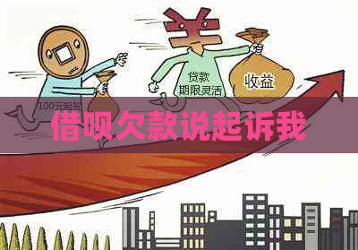 借呗欠款说起诉我