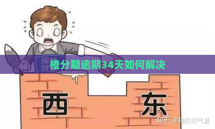 橙分期逾期34天如何解决