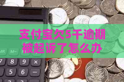 支付宝欠5千逾期被起诉了怎么办