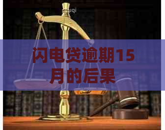 闪电贷逾期15月的后果