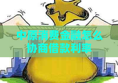 中原消费金融怎么协商借款利率