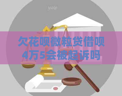 欠白条微粒贷信用卡4万5会被起诉吗
