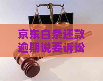 京东白条还款逾期说要诉讼怎么办