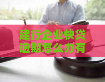 建行企业快贷逾期怎么办有效解决方法