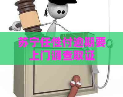 苏宁任性付逾期要上门调查取证