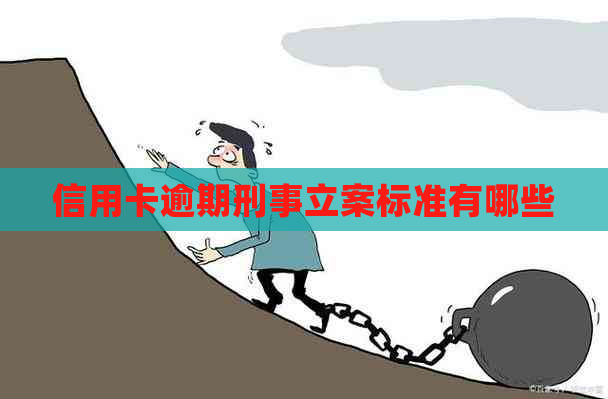 信用卡逾期刑事立案标准有哪些