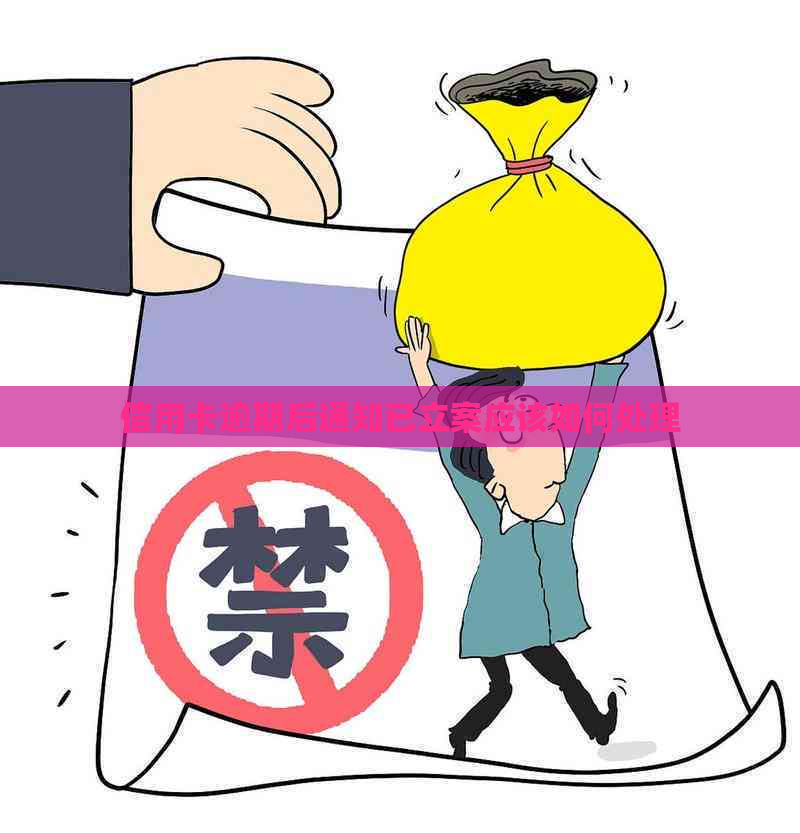 信用卡逾期后通知已立案应该如何处理
