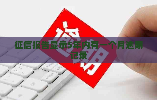 报告显示5年内有一个月逾期记录