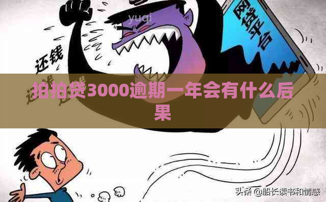 3000逾期一年会有什么后果