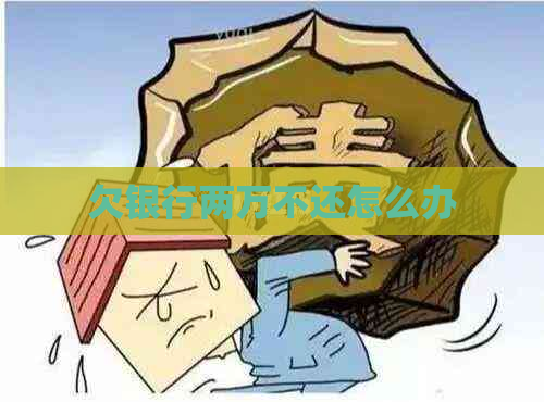欠银行两万不还怎么办