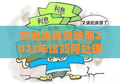 交通惠民贷逾期2023年该如何处理