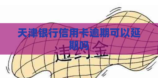 天津银行信用卡逾期可以延期吗