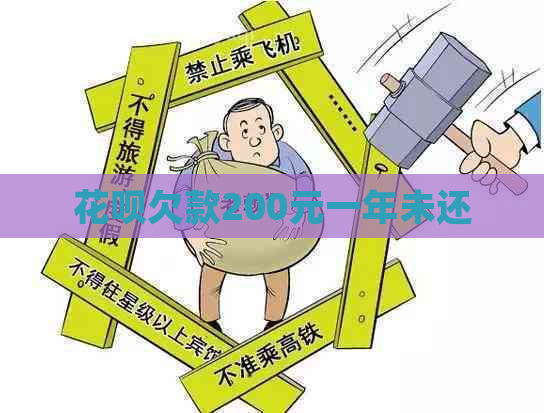 白条欠款200元一年未还