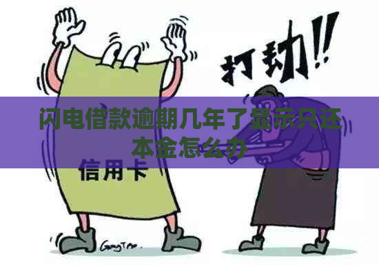 闪电借款逾期几年了显示只还本金怎么办