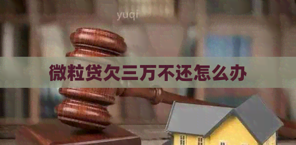 微粒贷欠三万不还怎么办