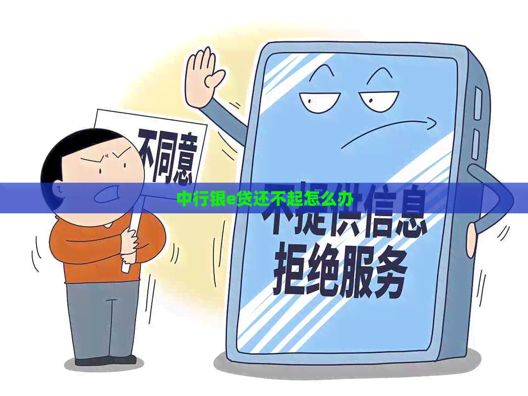 中行银e贷还不起怎么办