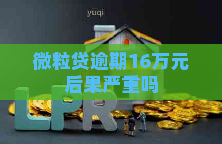 微粒贷逾期16万元后果严重吗