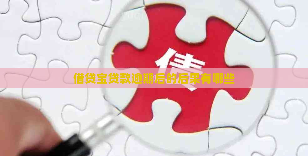 借贷宝贷款逾期后的后果有哪些