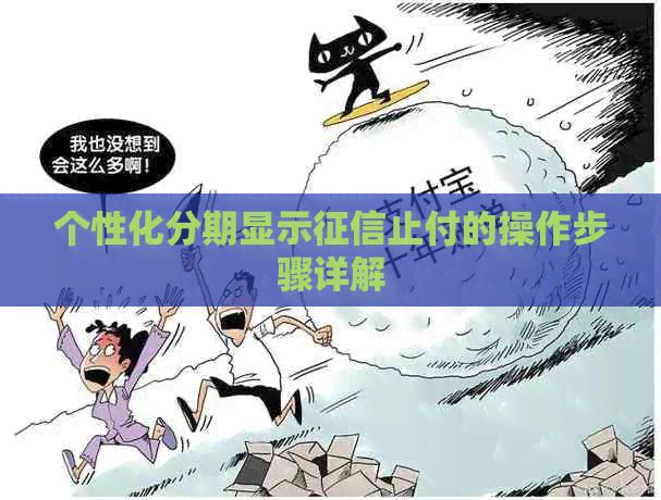 个性化分期显示止付的操作步骤详解