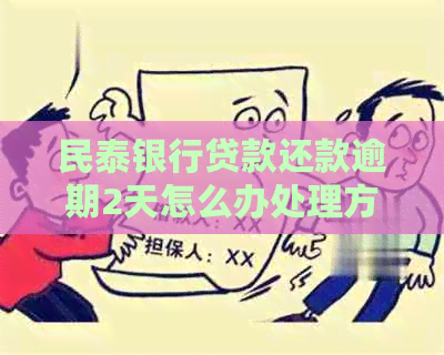 民泰银行贷款还款逾期2天怎么办处理方式
