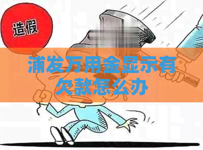浦发万用金显示有欠款怎么办