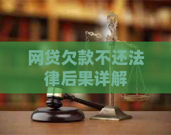 网贷欠款不还法律后果详解