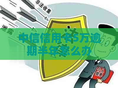 中信信用卡5万逾期半年怎么办