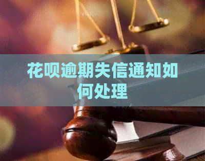 白条逾期失信通知如何处理