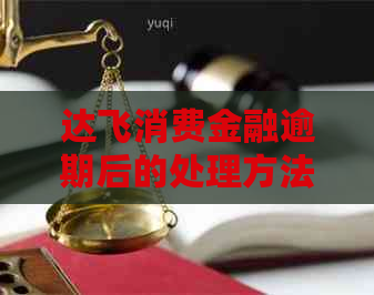 达飞消费金融逾期后的处理方法
