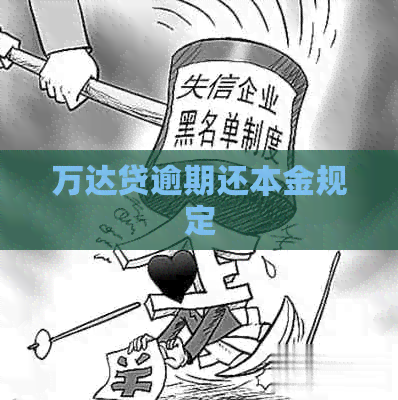 万达贷逾期还本金规定