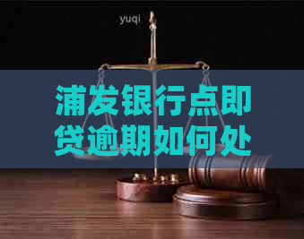 浦发银行点即贷逾期如何处理