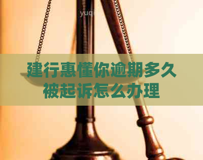 建行惠懂你逾期多久被起诉怎么办理