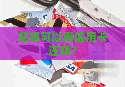 信用卡可以用信用卡还吗？