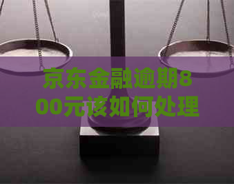 京东金融逾期800元该如何处理