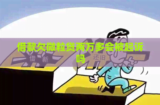 借款欠微粒贷两万多会被起诉吗