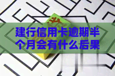 建行信用卡逾期半个月会有什么后果