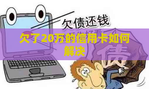 欠了20万的信用卡如何解决