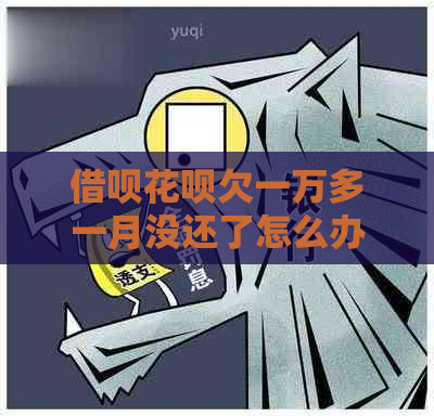 借呗花呗欠一万多一月没还了怎么办