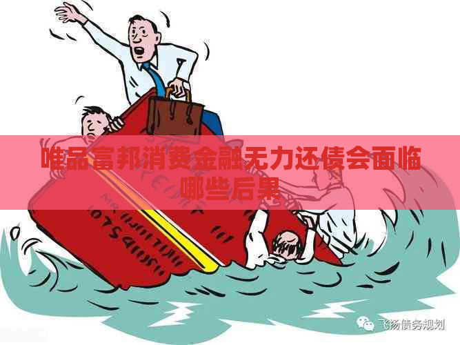 唯品富邦消费金融无力还债会面临哪些后果