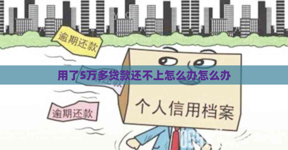 用了5万多贷款还不上怎么办怎么办