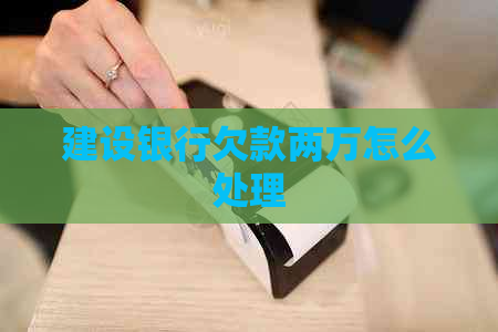 建设银行欠款两万怎么处理
