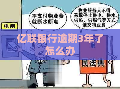 亿联银行逾期3年了怎么办