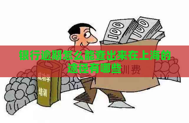 银行逾期怎么能查出来在上海的途径有哪些