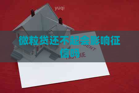 微粒贷还不起会影响吗